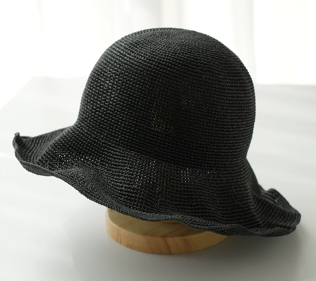 Woven Straw Foldable Travel Sun Hat - Wide Brim UV Protection, Packable Luxury Beach Hat